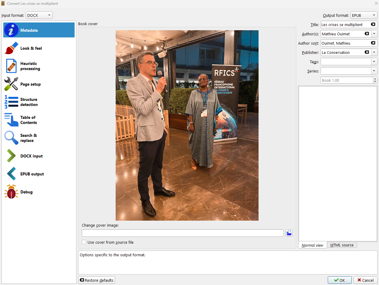 French EPUB3 converter