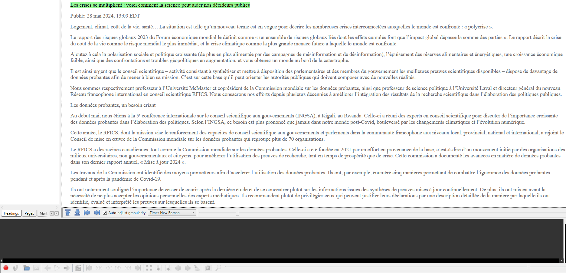 French audiobook record